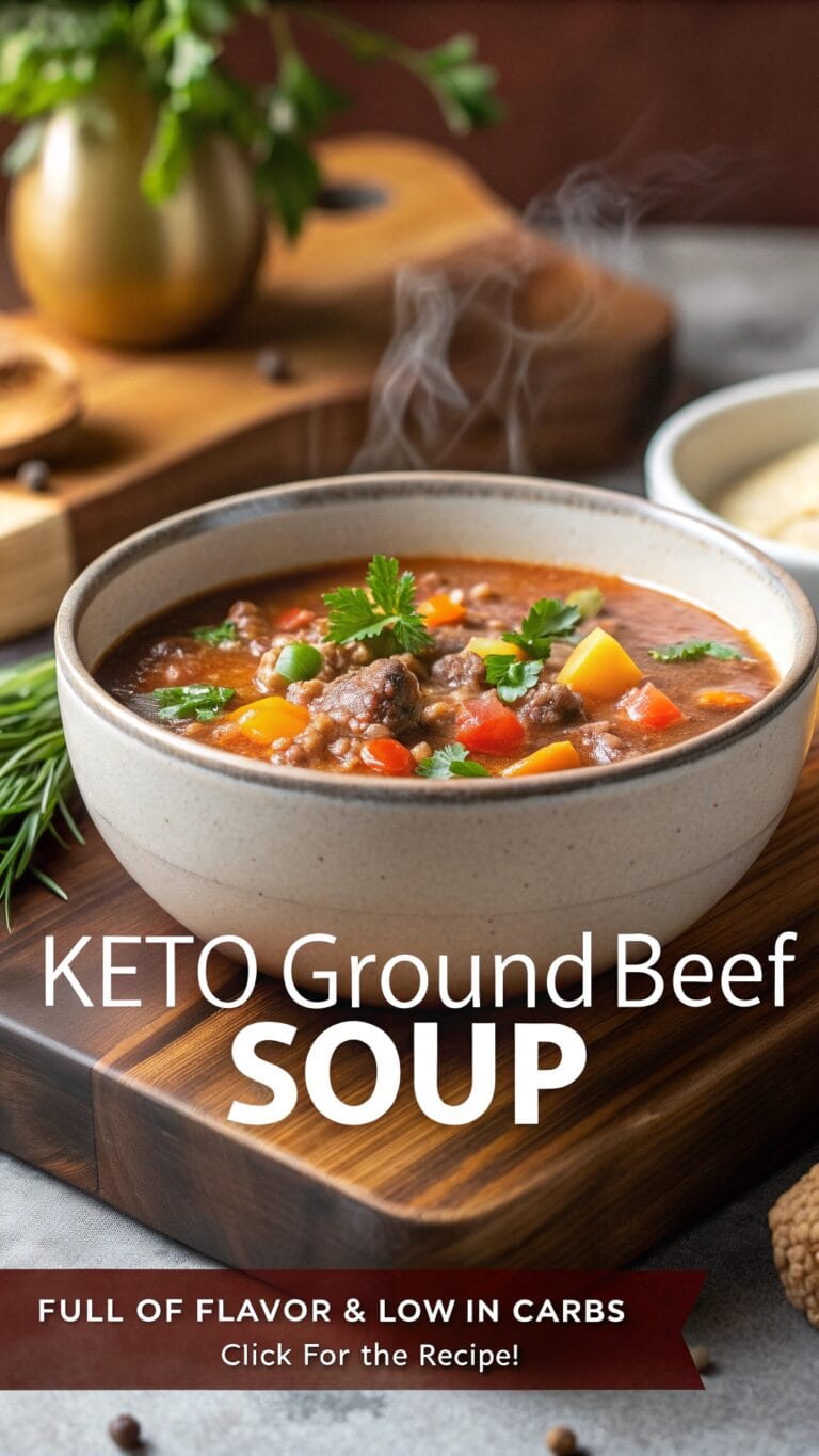 Keto Ground Beef Soup – Full Of Flavor And Low In Carbs