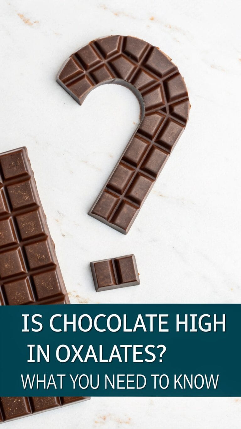 is chocolate high in oxalates