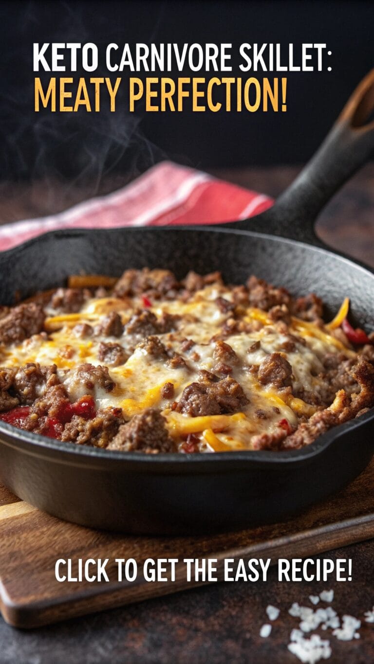 Keto Carnivore Ground Beef Skille