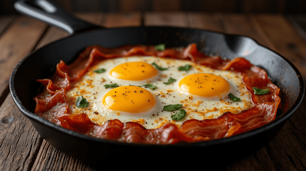 Keto Carnivore Bacon Eggs, keto carnivore recipes