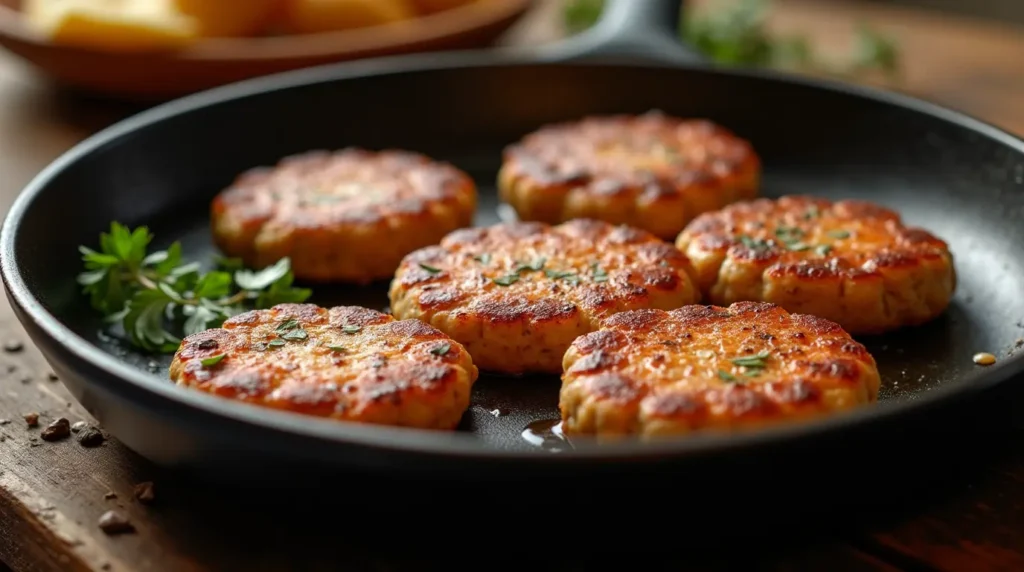 Skillet Sausage Patties, carnivore diet recipes