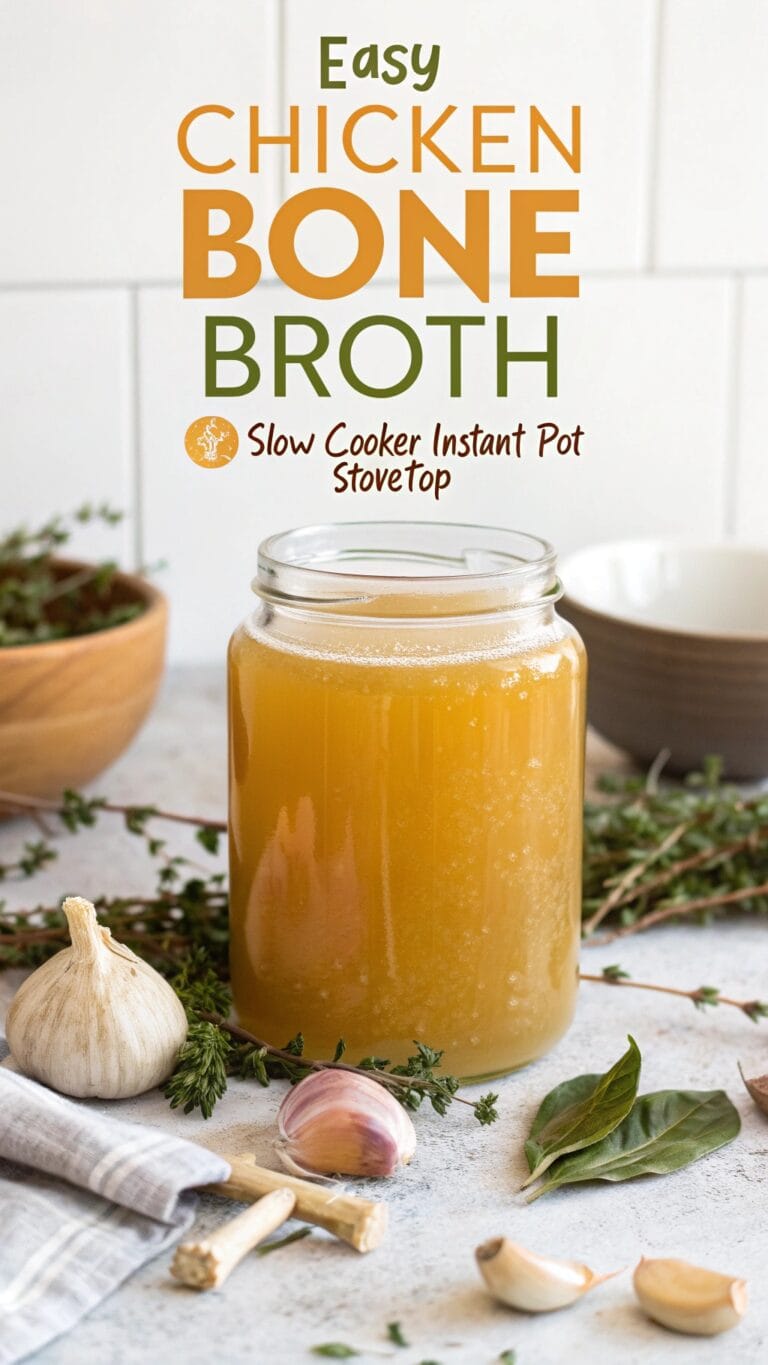 chicken bone broth recipe, Chicken Bone Broth